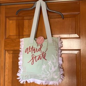 Altar’d State Home Light Green Beach Towel Tote